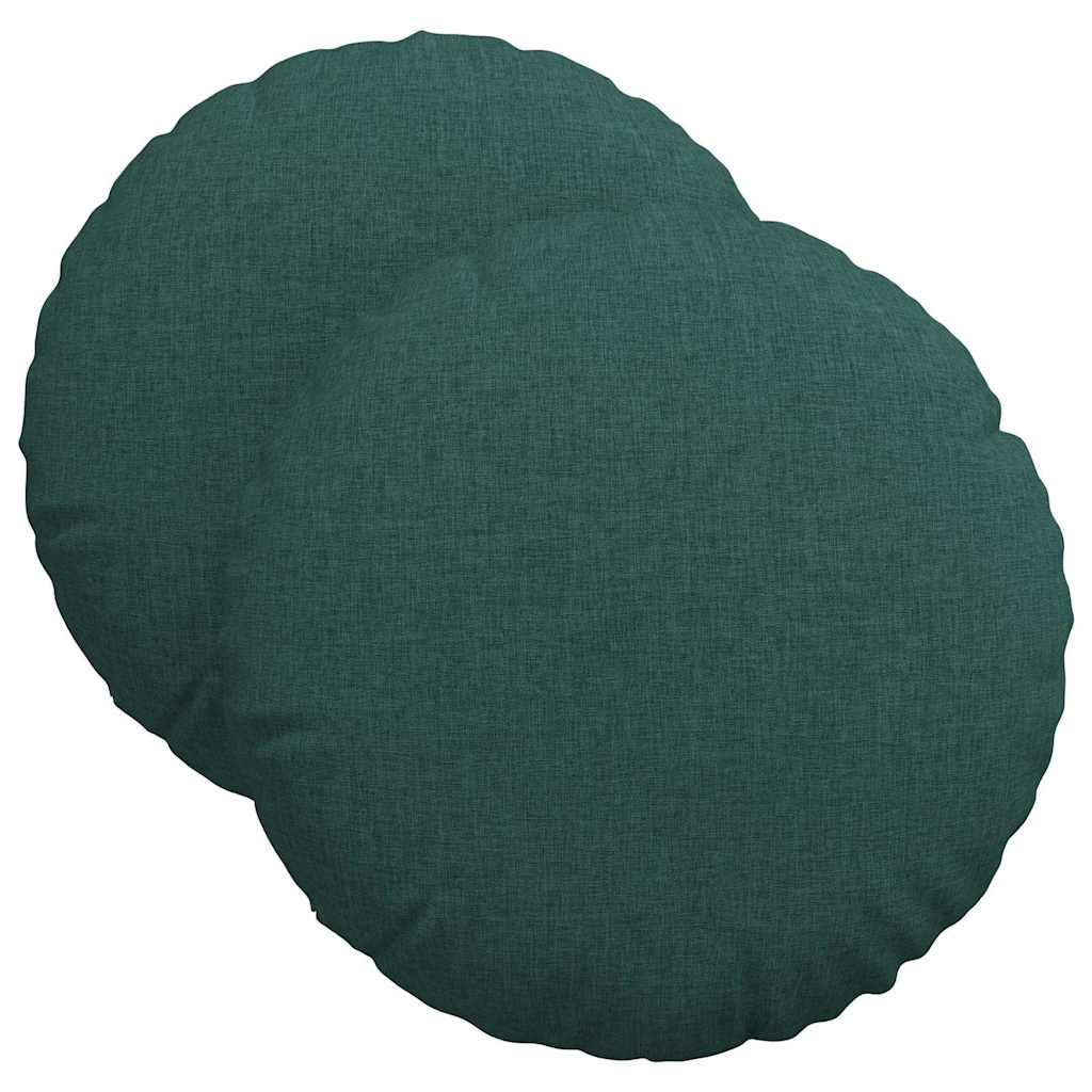 Sitzkissen 2 pcs Hellgrau Ø30 x 13 cm Stoff