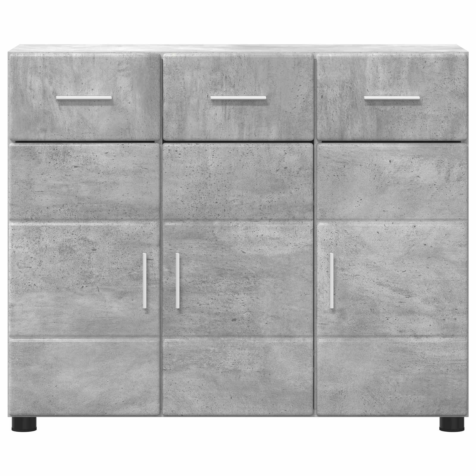 Highboard mit Regal FLORIN Weiß 60 x 35 x 182 cm Holzwerkstoff
