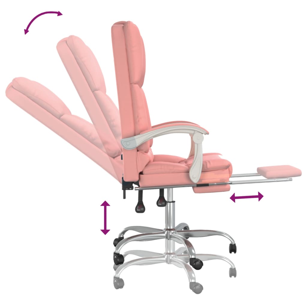 Bürostuhl mit Massagefunktion Schwarz Kunstleder
