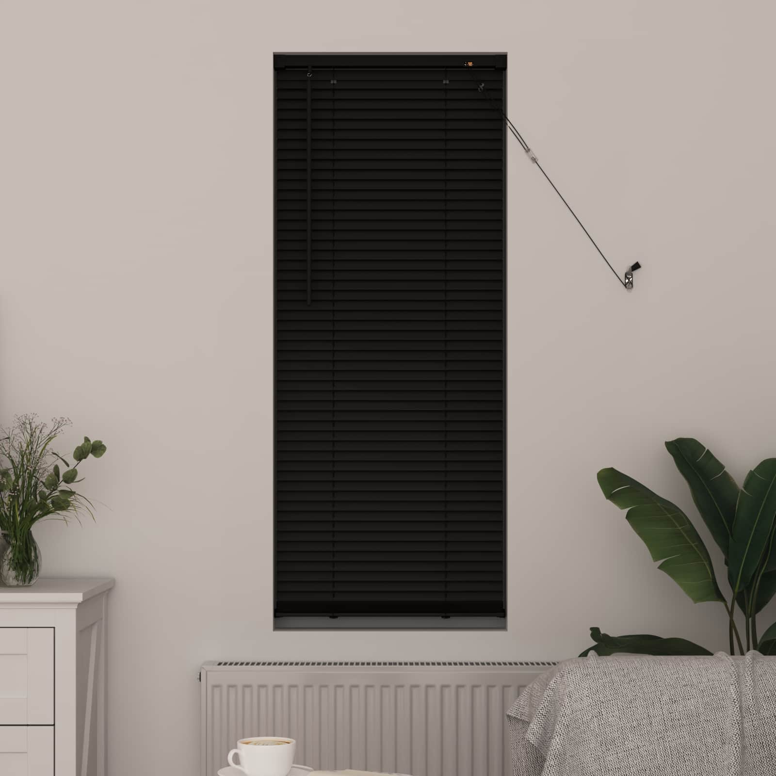 Jalousie Silber Grau 150 x 40 cm 25 mm PVC