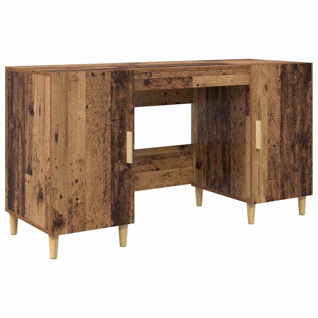 Schreibtisch Weiß 140x50x75 cm Holzwerkstoff