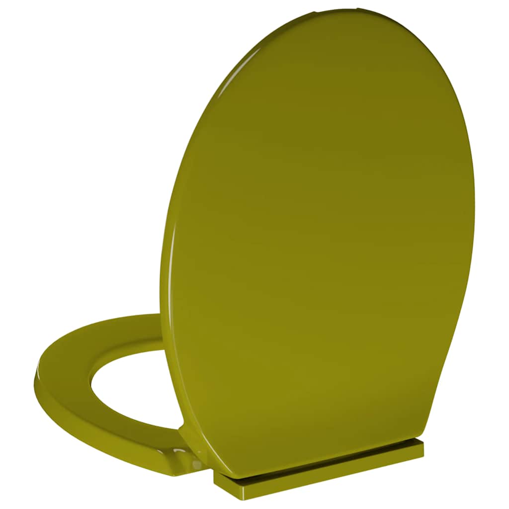 Toilettensitz mit Absenkautomatik Hellgrau Oval