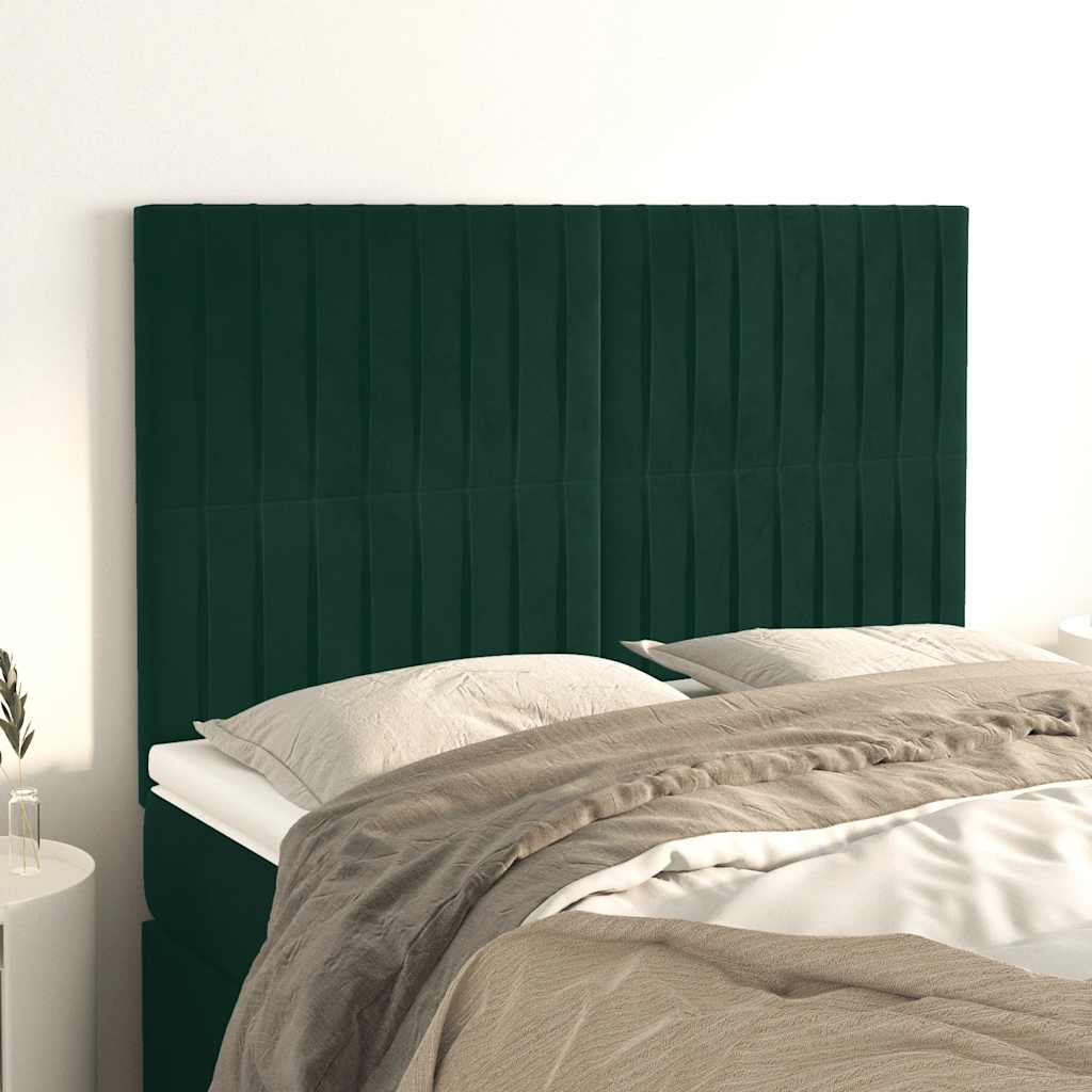 Kopfteil Hellgrau 80x5x118/128 cm Samt