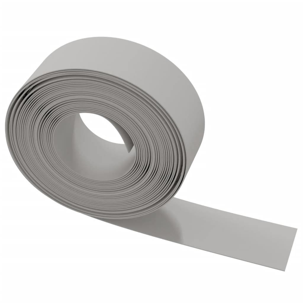 Gartenumrandung 25 m 10 cm PE Grau