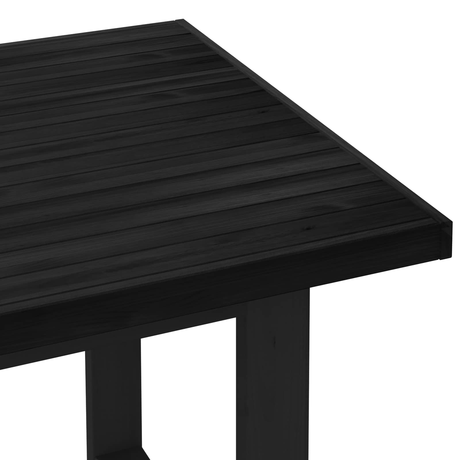 Esstisch NOAIN U-Form-Beine 180x90x75 cm Massivholz Kiefer