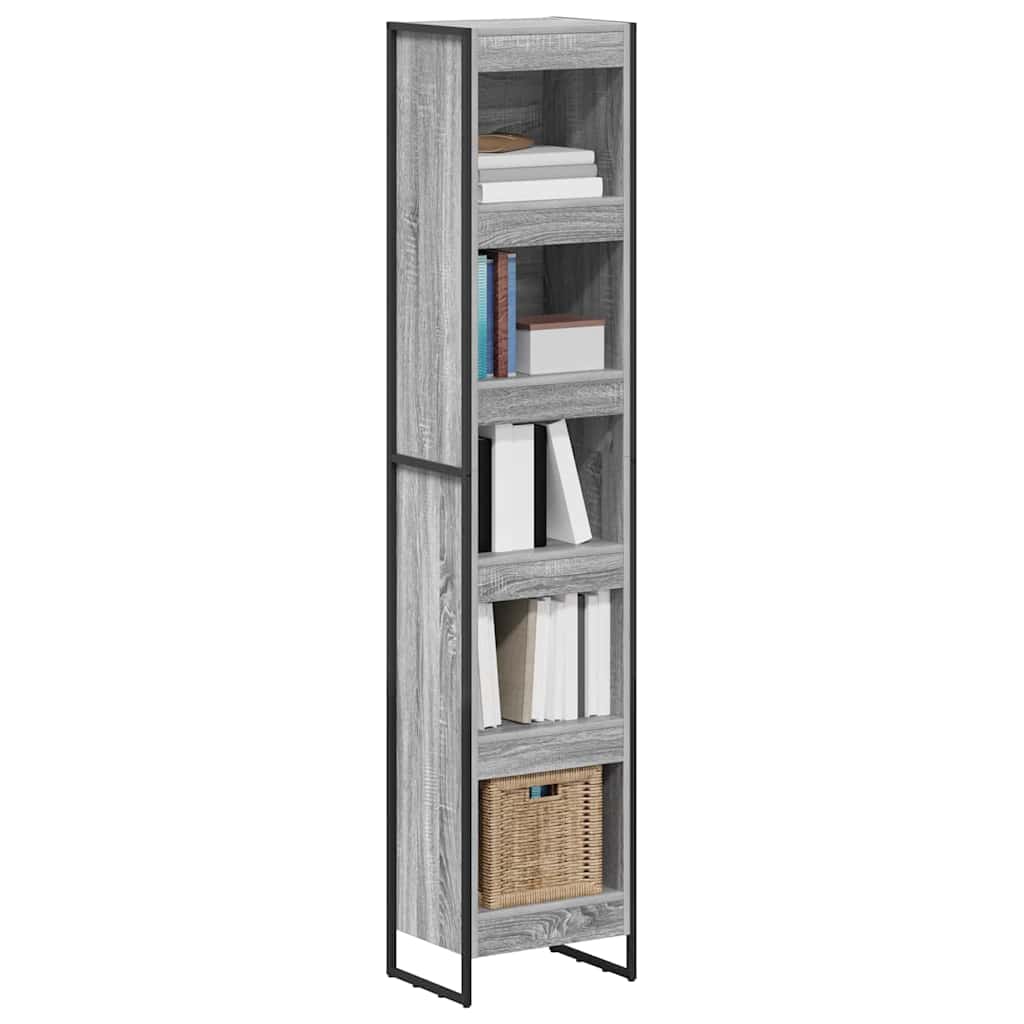 Bücherregal 2 pcs Schwarz Eichen-Optik 60 x 30 x 189,5 cm