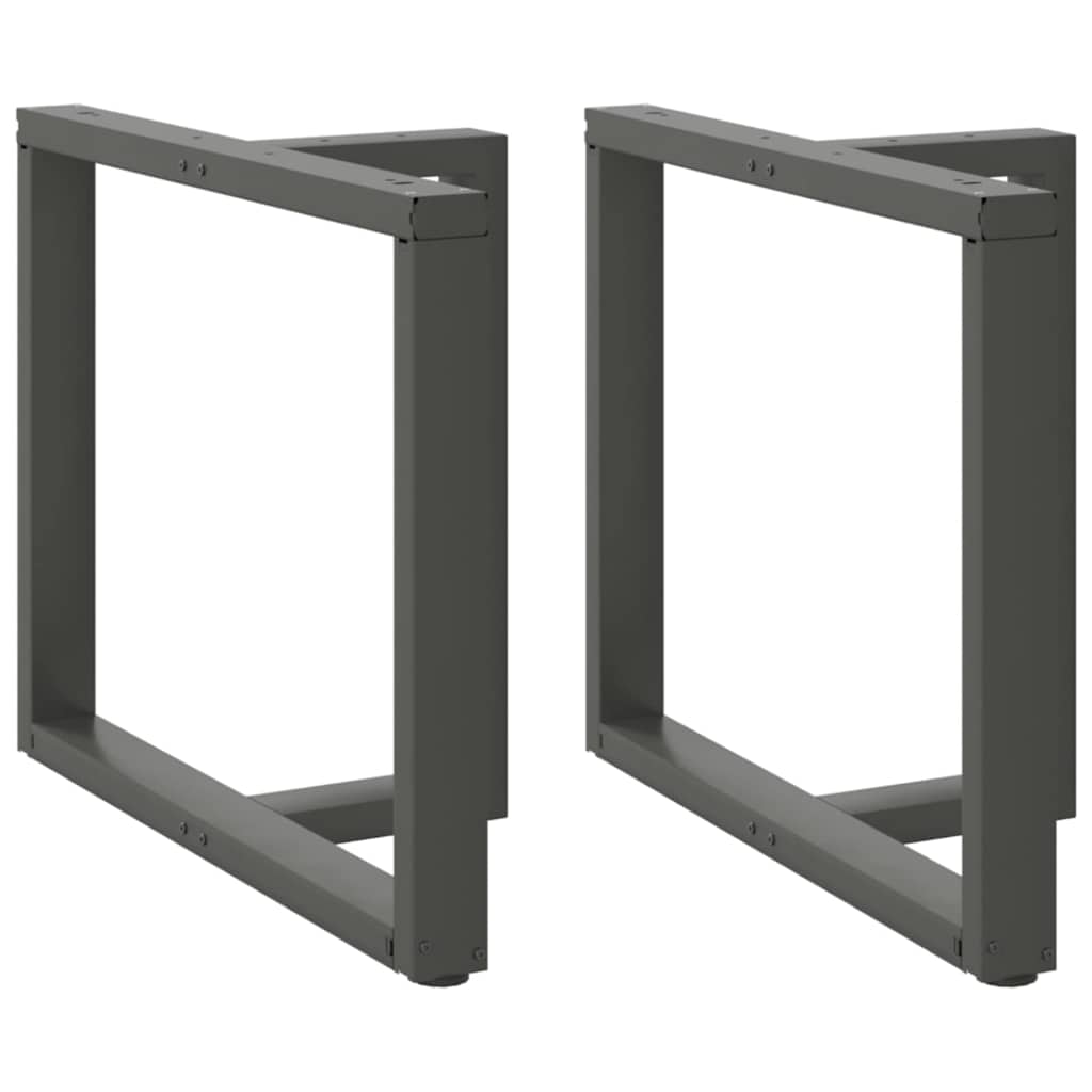 Couchtischbeine T-Form 2 Stk. Schwarz 30x25x(30-31) cm Stahl