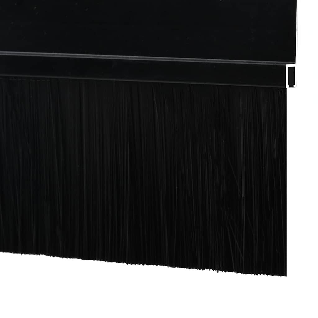 Selbstklebende Türbürstendichtungen 2 pcs Braun 100 cm