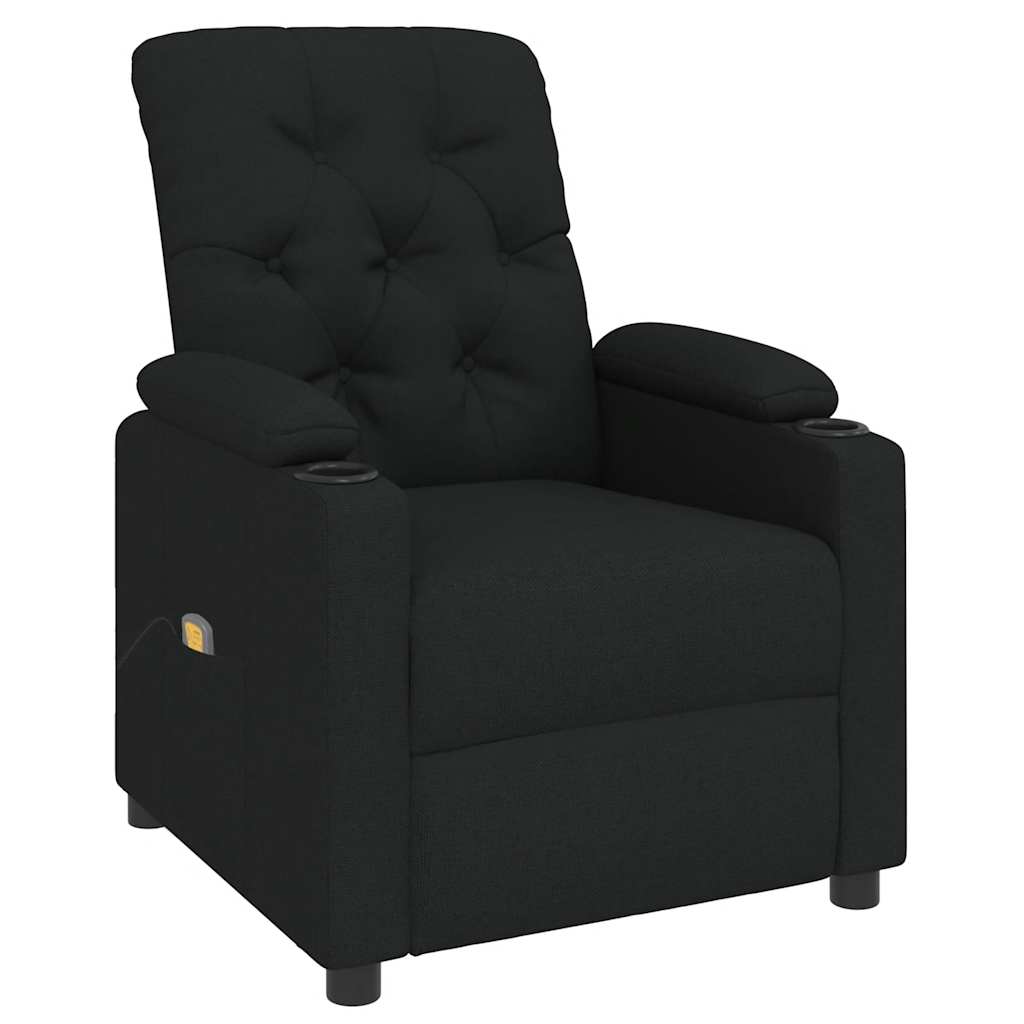 Massagesessel Schwarz Stoff