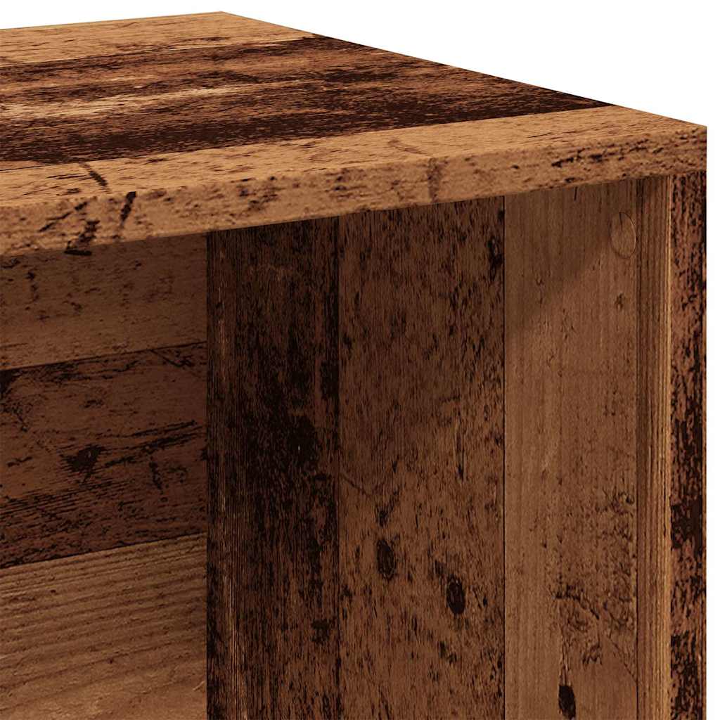 Schallplatten-Aufbewahrungsbox Weiß 71x34x36 cm Holzwerkstoff