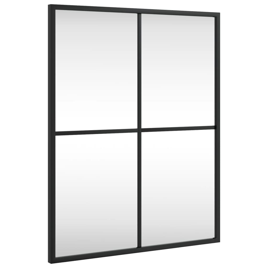 Wandspiegel Schwarz 60x40 cm Metall