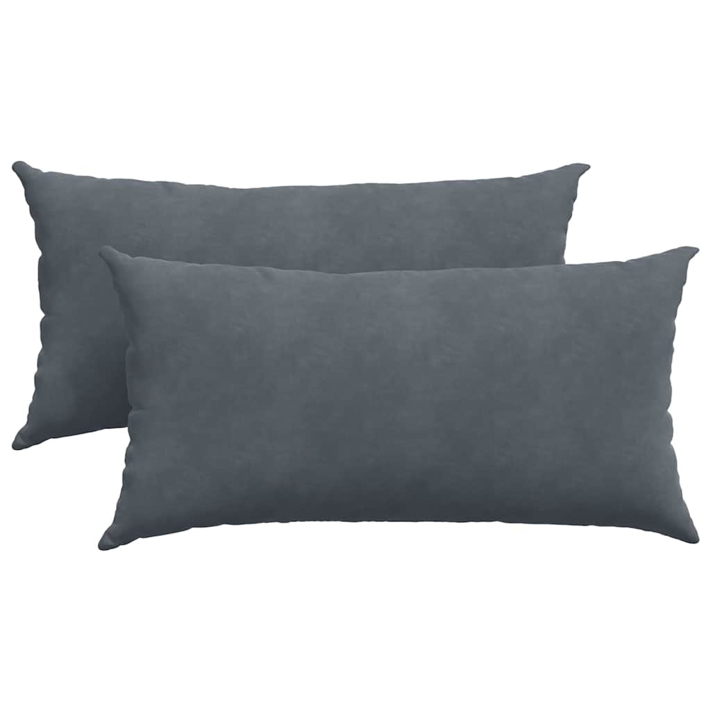 Sofakissen 2 Stück Blau 50 x 30 cm Cordstoff