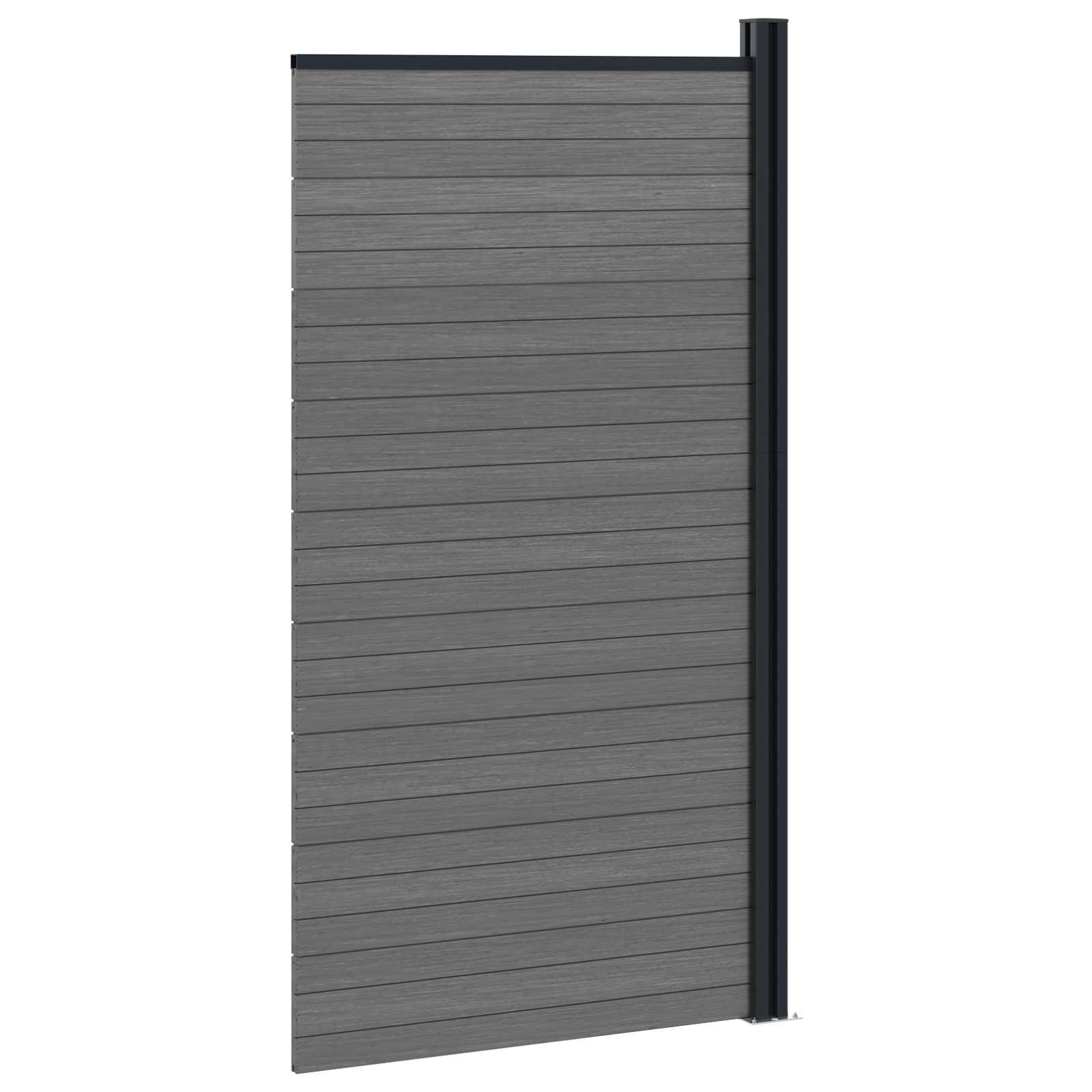 Zaunelement WPC 95x186 cm Braun