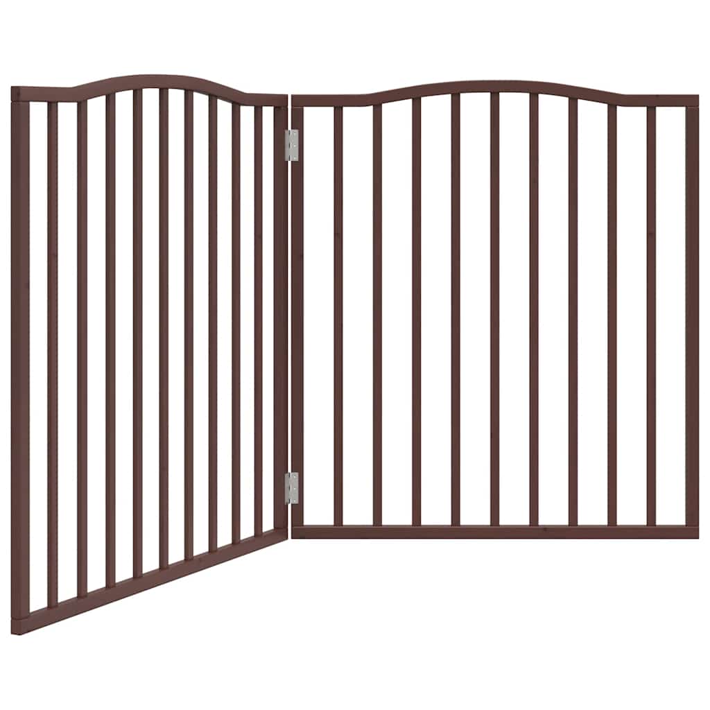 3-tlg. Hundetor Faltbar 150 cm Pappelholz