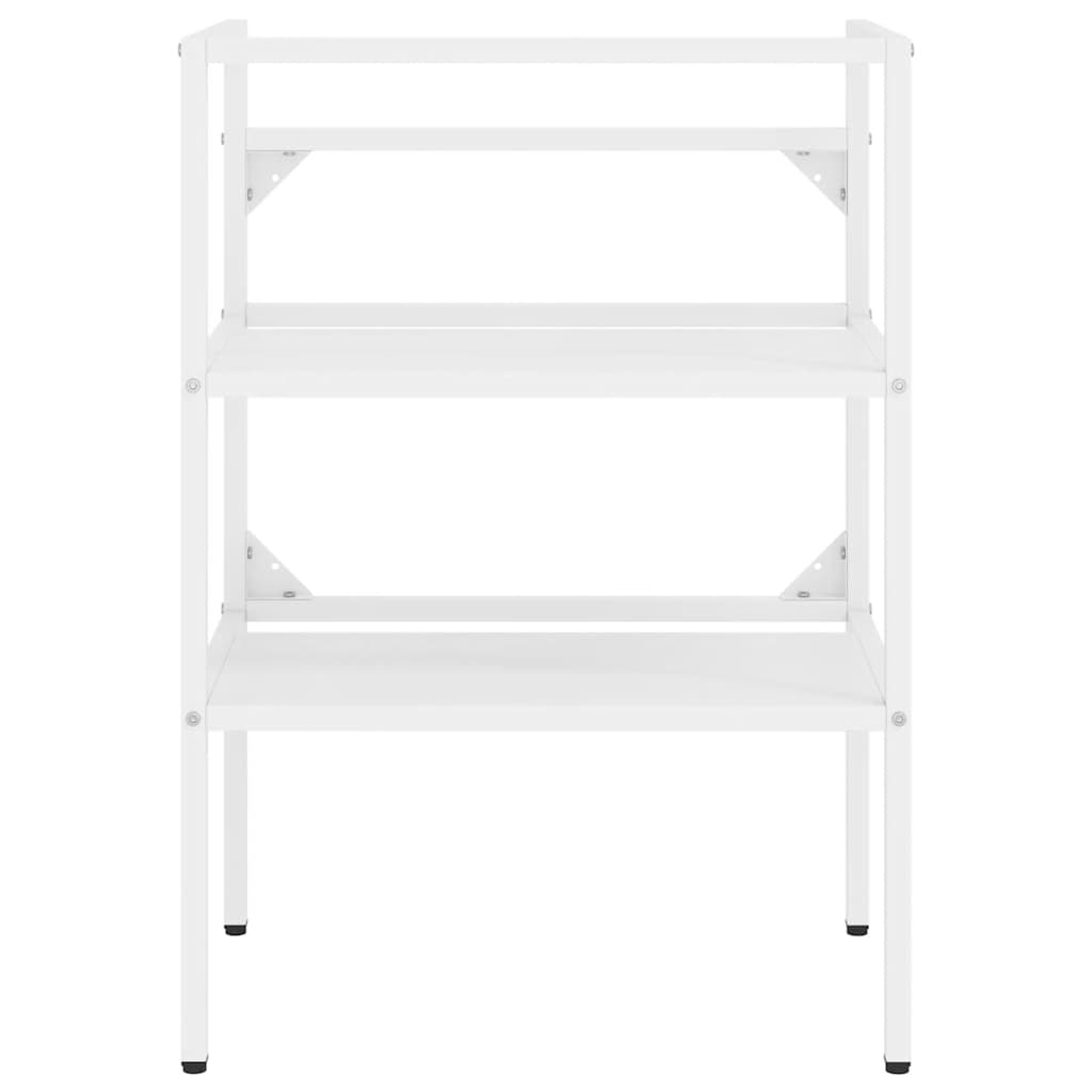 Badezimmer Waschtischgestell Weiß 40x38x83 cm Eisen