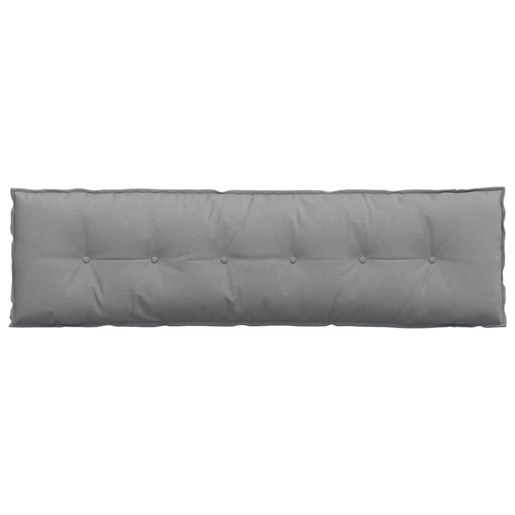Rückenkissen Hellgrau 50 x 19 x 45 cm Stoff