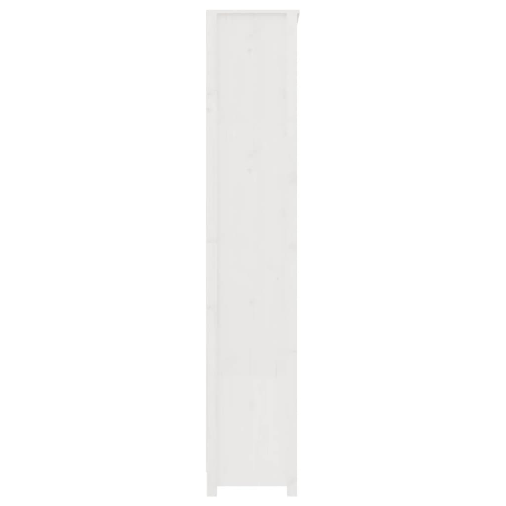 Bücherregal Grau 80x35x68 cm Massivholz Kiefer