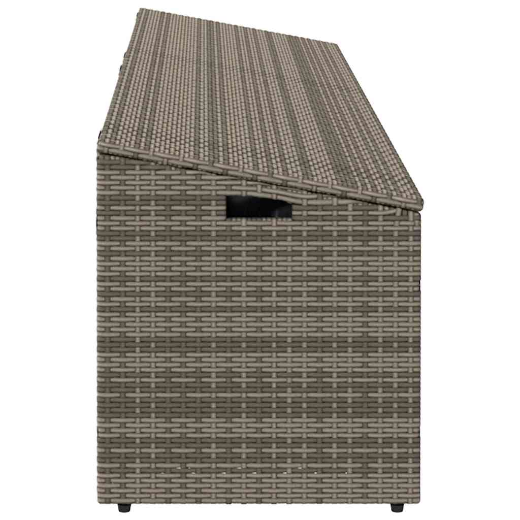 Garten-Aufbewahrungsbox Schwarz 110 x 50 x 58 cm Poly Rattan