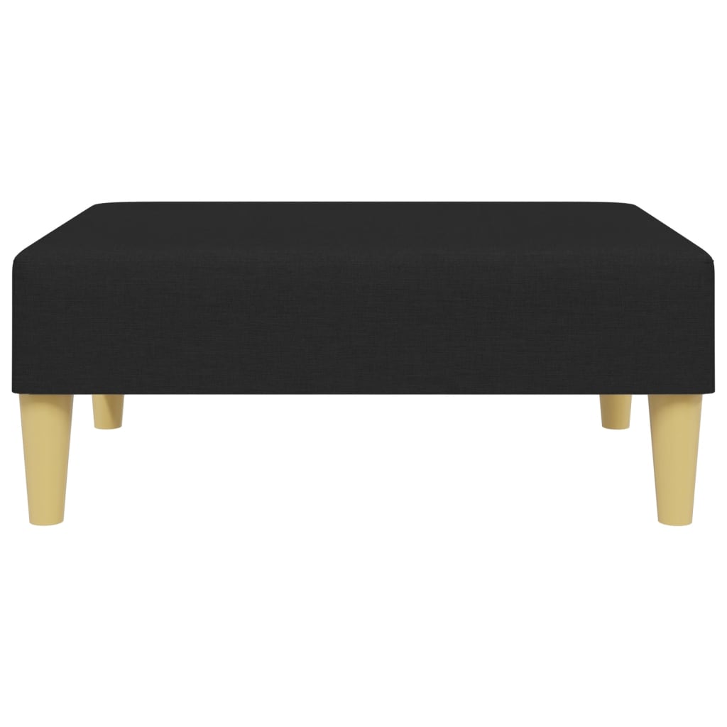 Fußhocker Hellgrau 77x55x31 cm Stoff