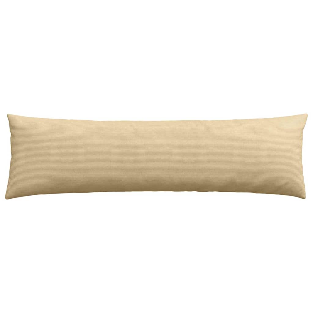Sofakissen 2 Stück Hellgrau 50 x 30 cm Cordstoff