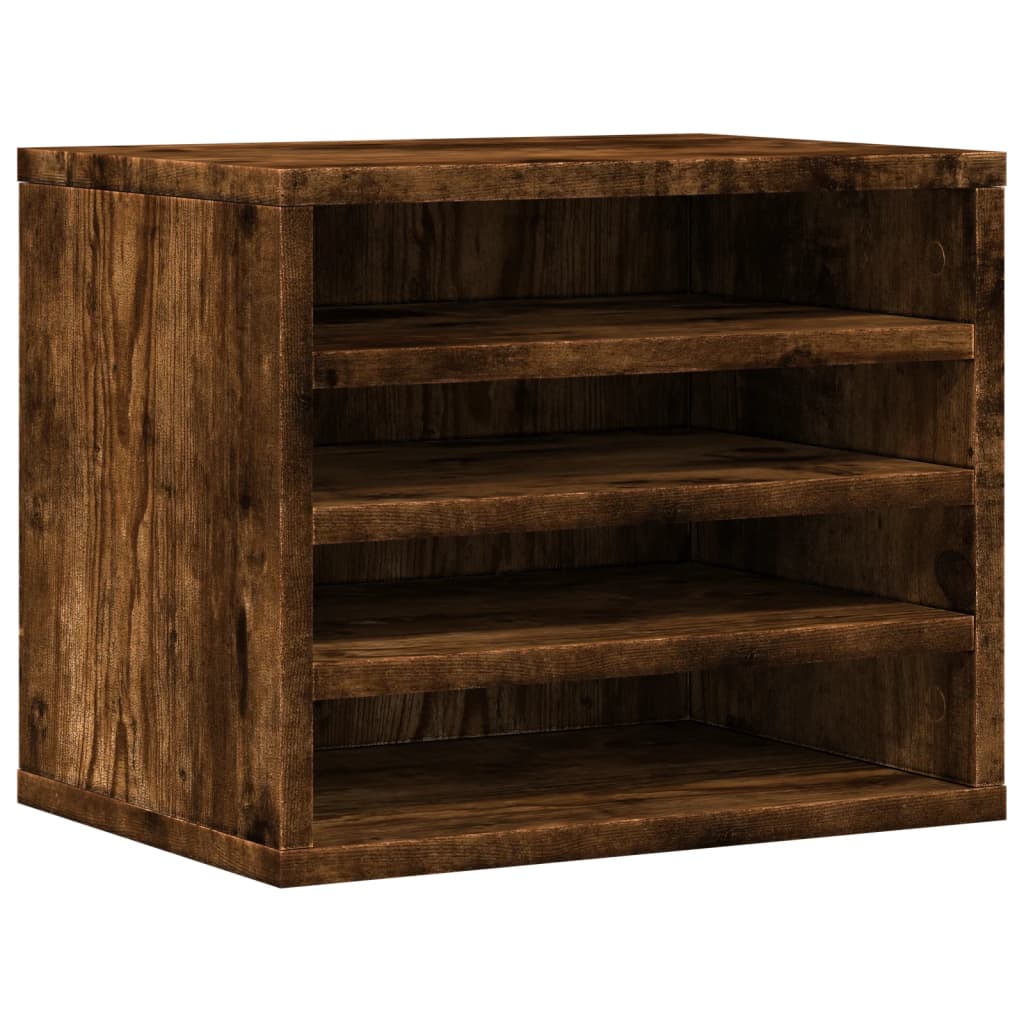 Schreibtisch-Organizer Weiß 36x26x29,5 cm Holzwerkstoff
