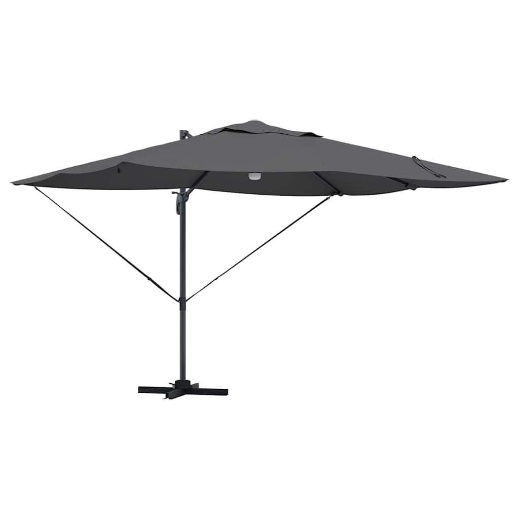 Sonnenschirm Sand 351 x 250 x 253 cm Polyester und Aluminium