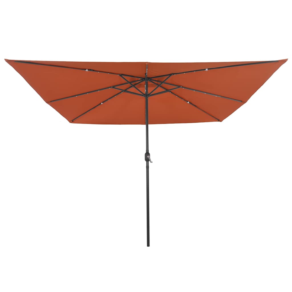 Garten-Sonnenschirm Sand 295 x 295 x 245 cm Polyester und Stahl