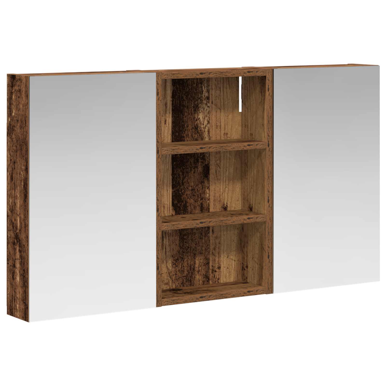 Badezimmerschrank-Set 3 pcs 80 x 10,5 x 50 cm Holzwerkstoff