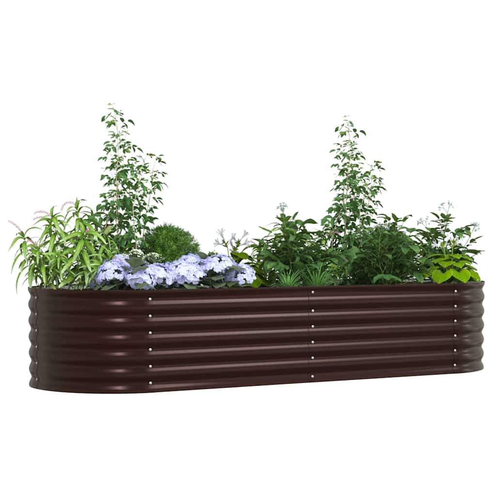 Hochbeet Grün 400 x 80 x 81 cm Stahl