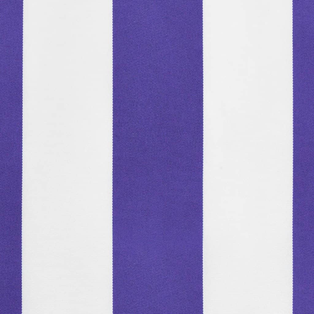 Markisenvolant Blau und Weiß Gestreift 3 m