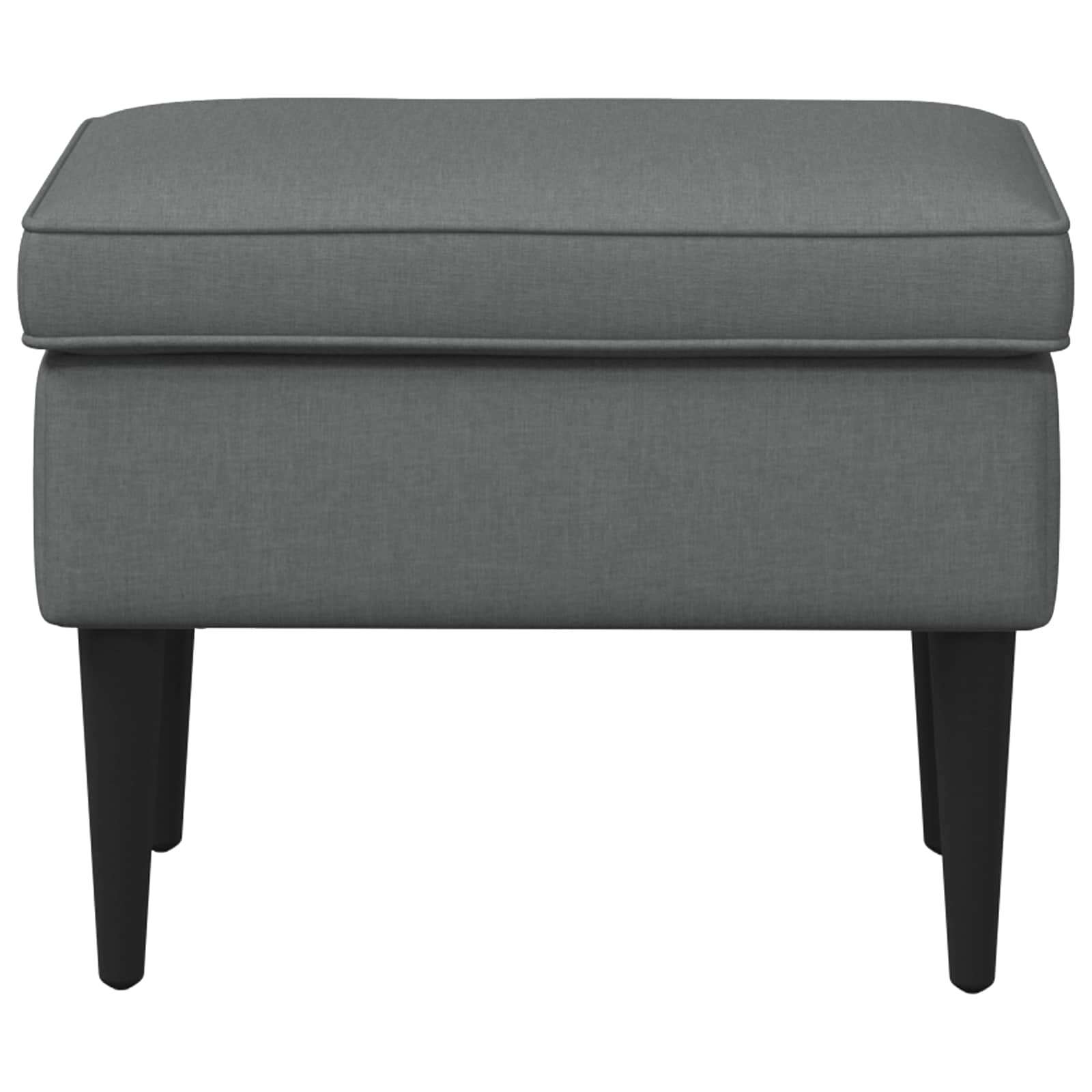 Hocker Hellgrau 55 x 35 x 41 cm Stoff
