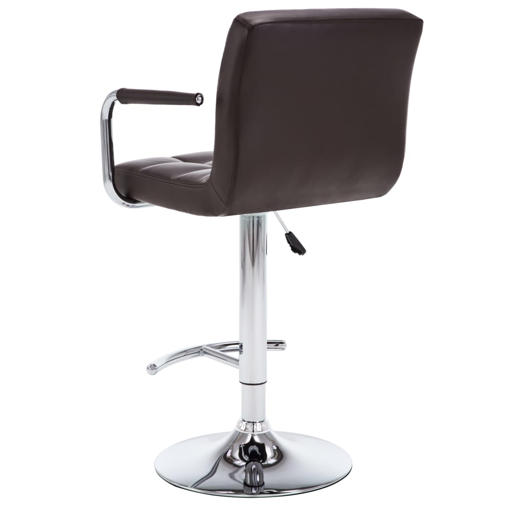 Barhocker 2 Stk. Rot Kunstleder