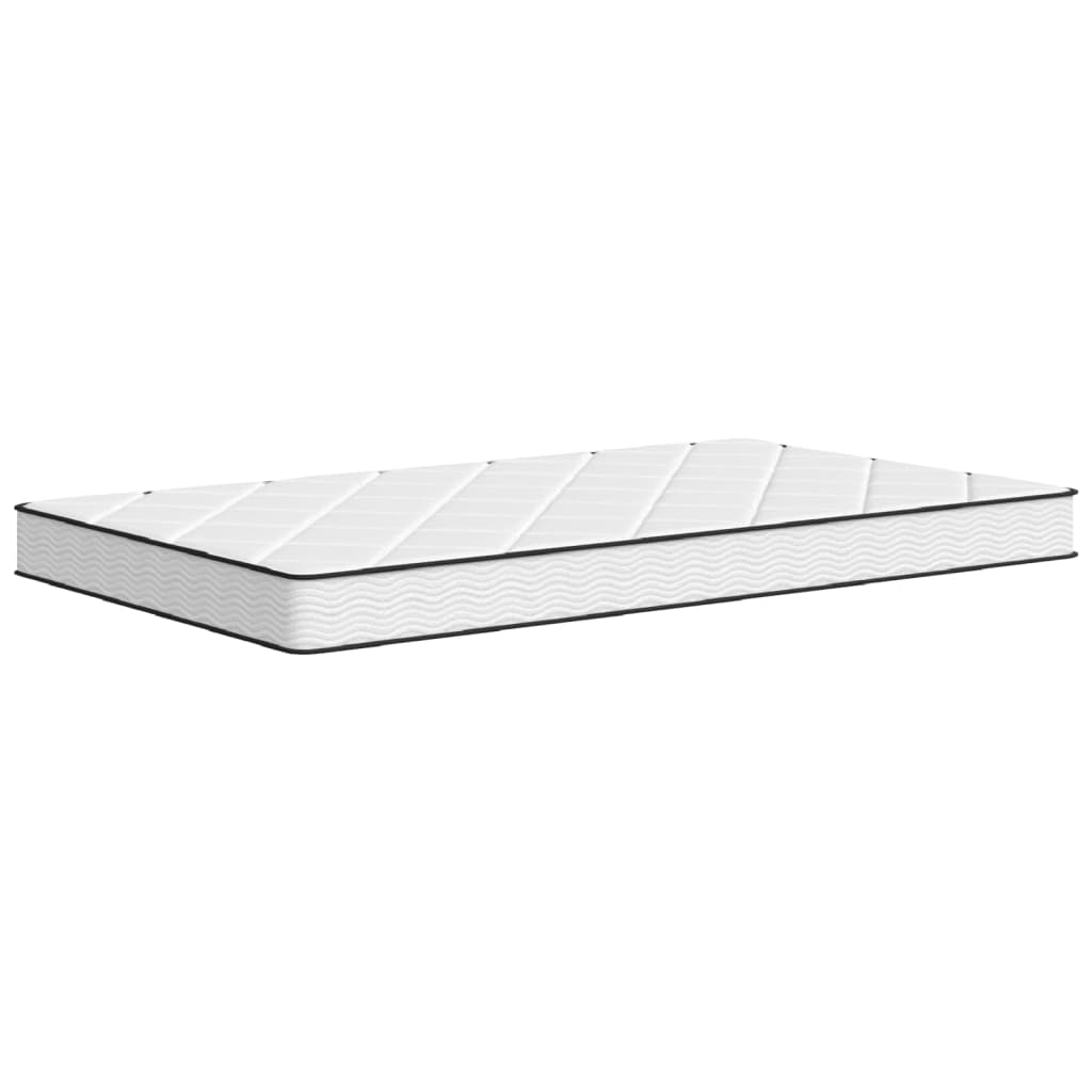 Schaumstoffmatratze für Kind Mittelweich 80 x 160 cm 16 cm Weiß