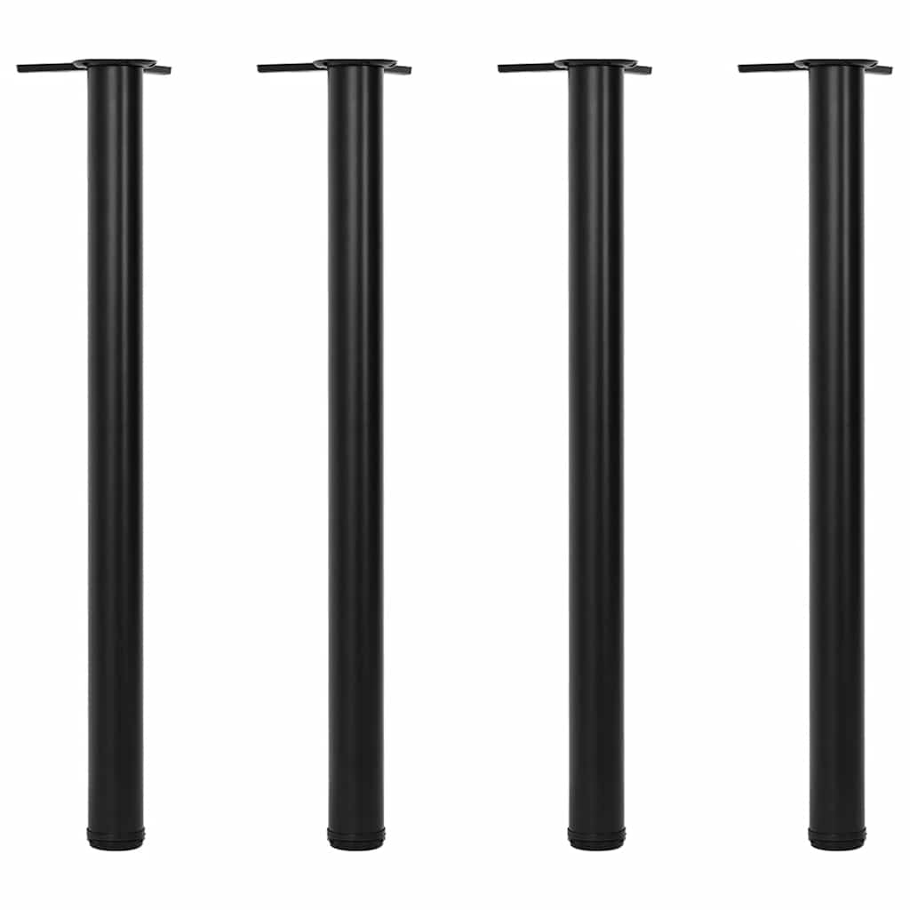 4x höhenverstellbares Tischbein Tischbeine Chrom 710 mm