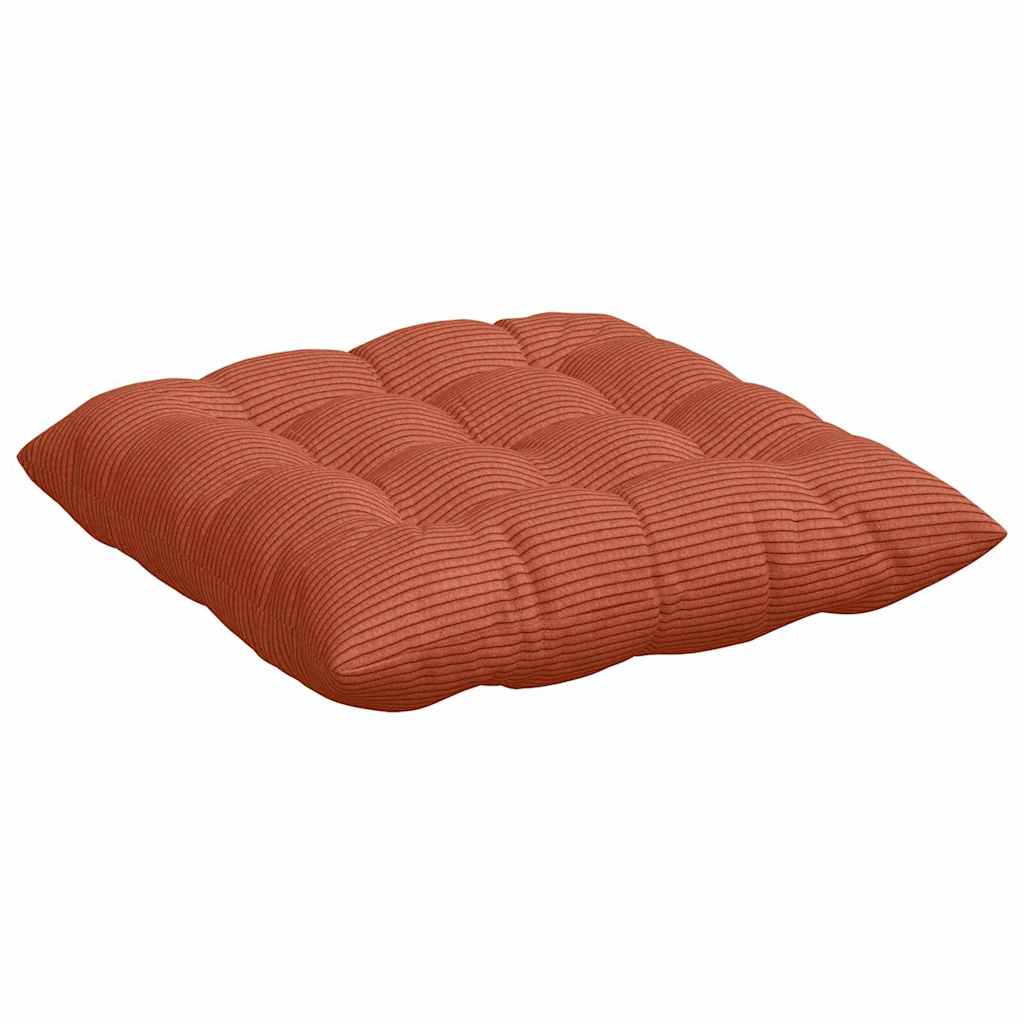 Sitzkissen 4 pcs Hellgrau 40 x 40 x 6 cm Cordstoff