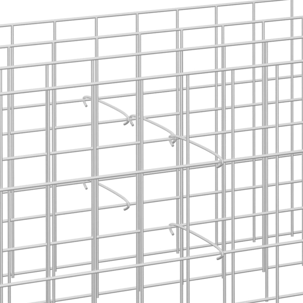 Gabionen-Distanzhalter 100 Stk. Verzinkter Stahl 50 cm