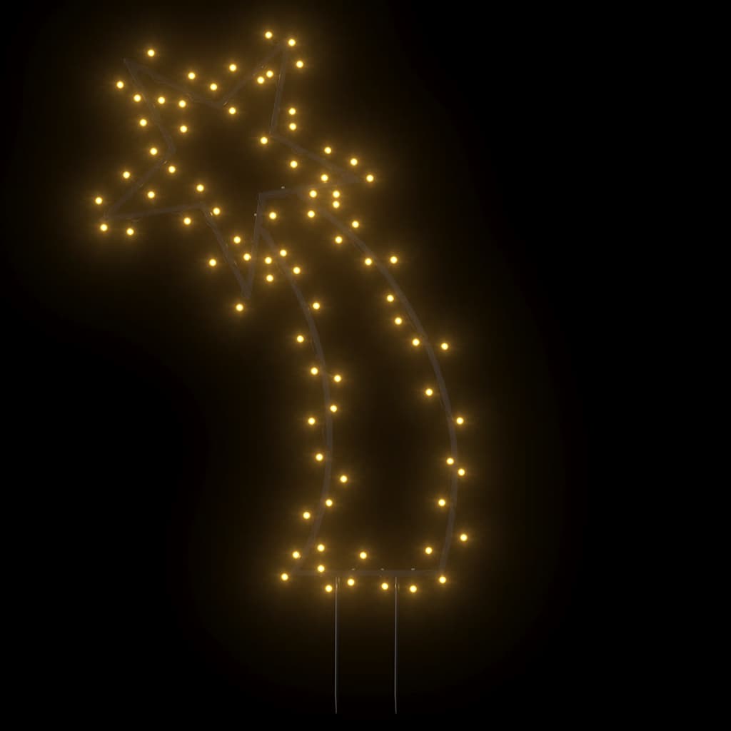 Sternschnuppe mit Erdspießen und 115 LEDs 89 cm