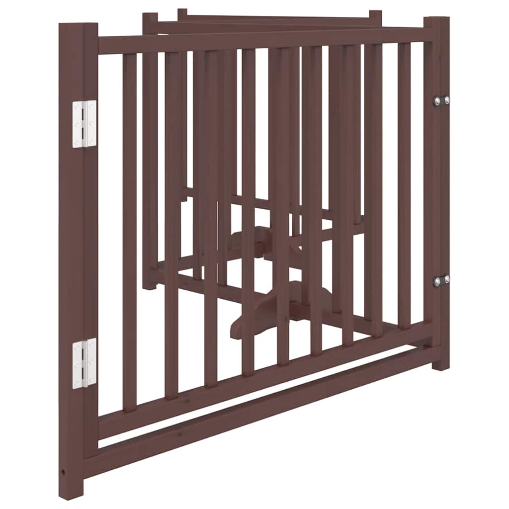 3-tlg. Hundetor Faltbar 150 cm Massivholz Tanne