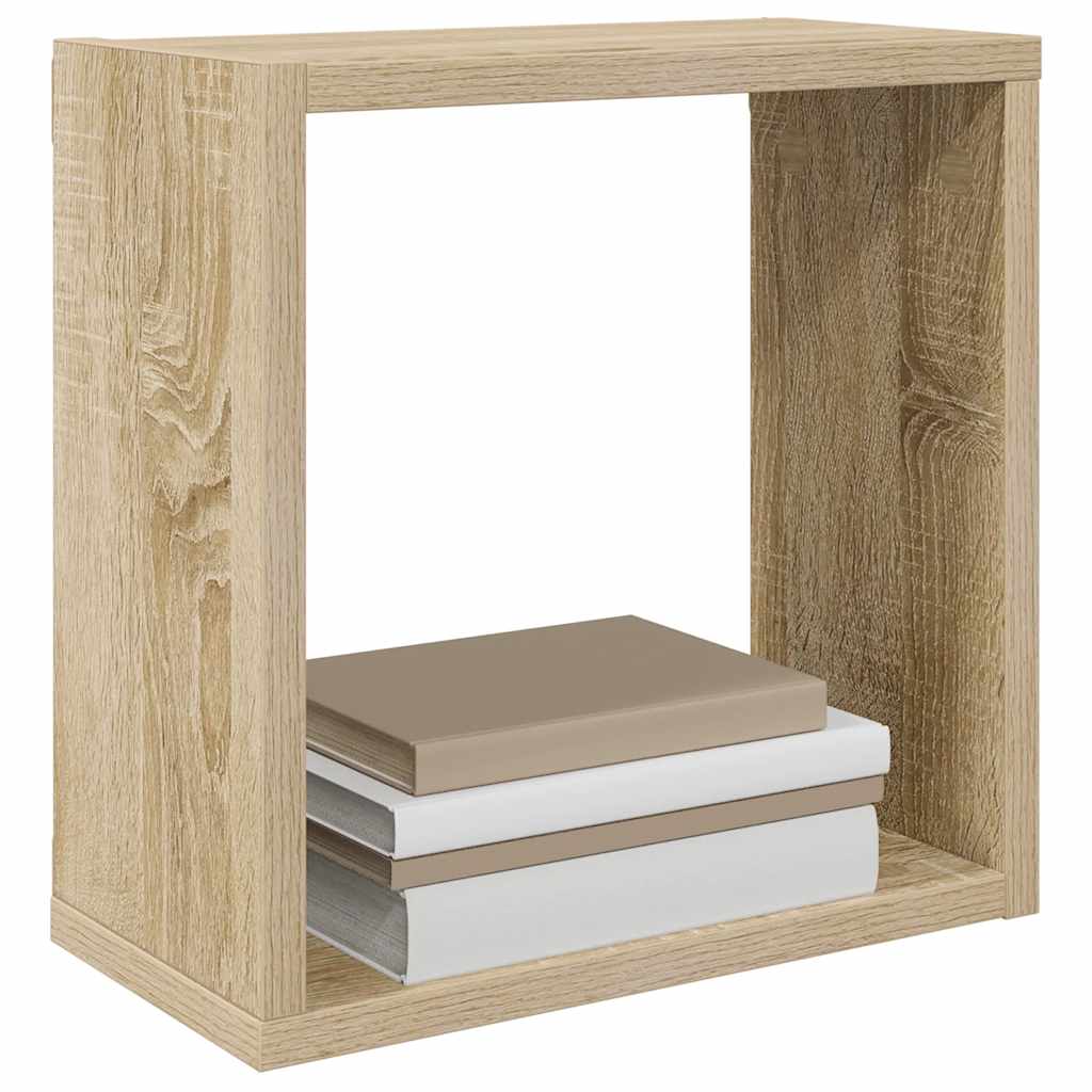 Würfelregale 2 Stk. Weiß 30x15x30 cm
