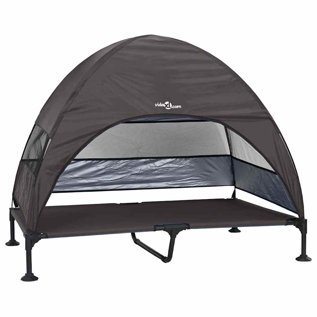 Hochgelegtes Hundebett Hellgrau 127 x 81 x 108 cm