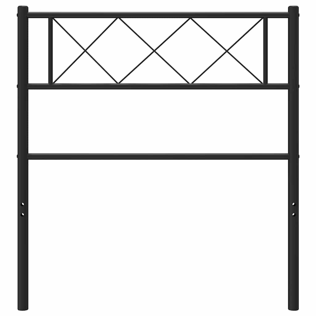 Ersatz-Kopfteil Metall Schwarz 100 cm