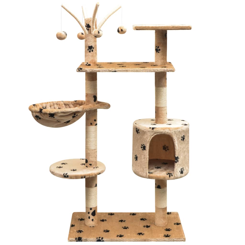 Katzen-Kratzbaum Sisal 125 cm Beige