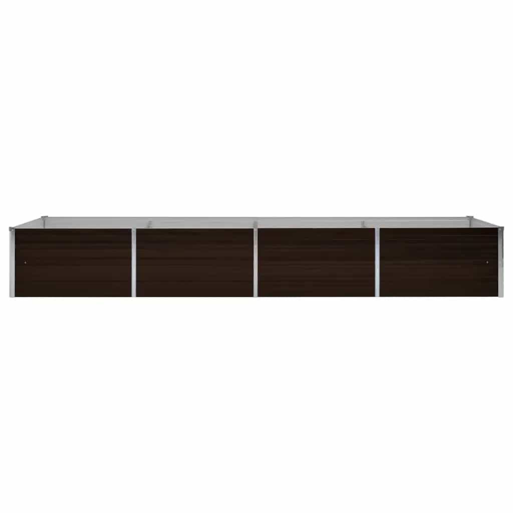 Hochbeet Braun 160 x 80 x 77 cm Verzinkter Stahl