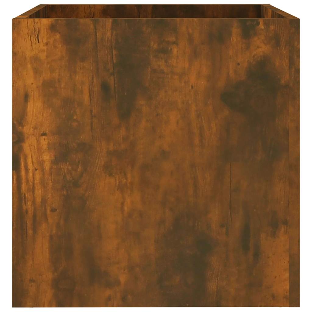 Pflanzgefäß Weiß 40x40x40 cm Holzwerkstoff