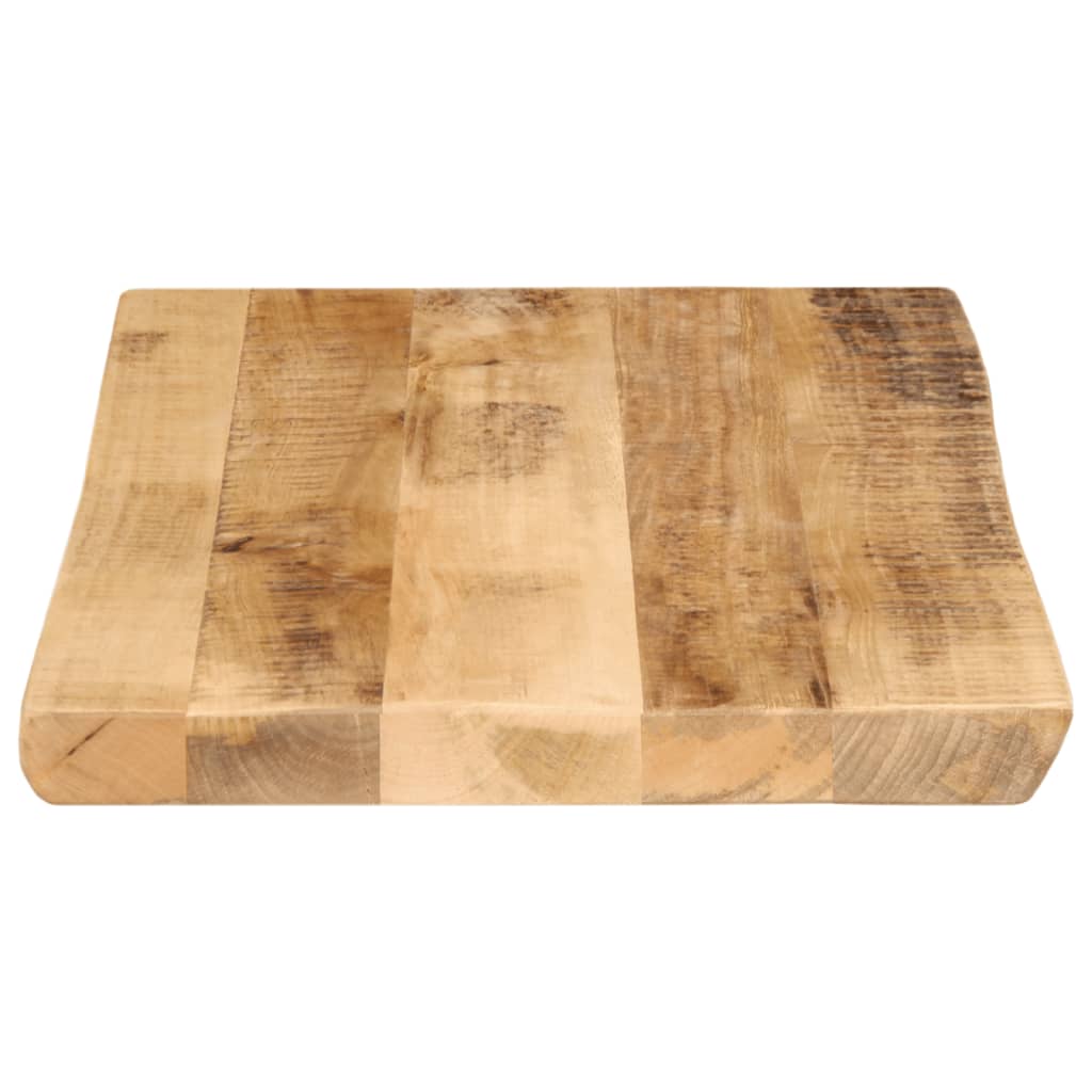 Tischplatte 40x40x2,5 cm Rechteckig Massivholz Akazie Baumkante