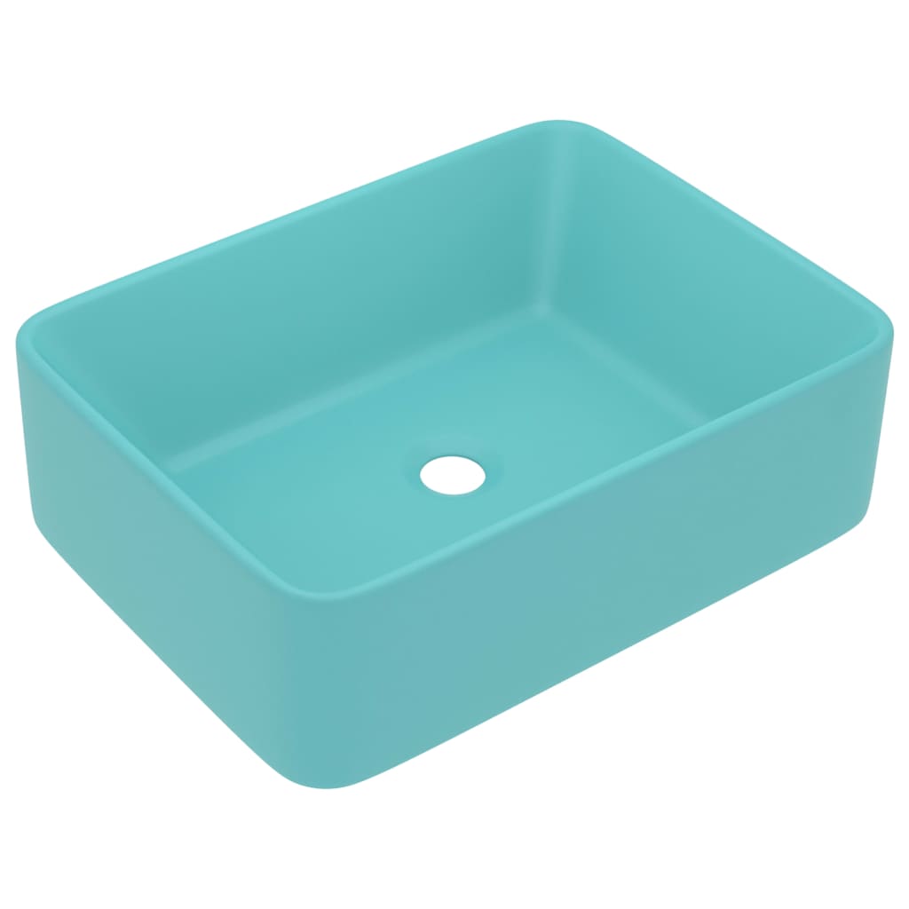 Luxus-Waschbecken Matt Weiß 41x30x12 cm Keramik