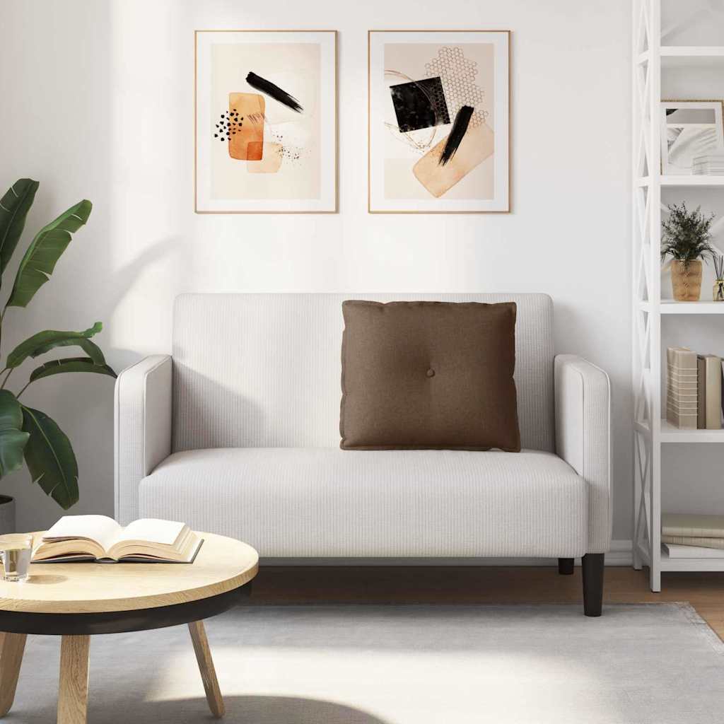 Rückenkissen Hellgrau 50 x 19 x 45 cm Stoff