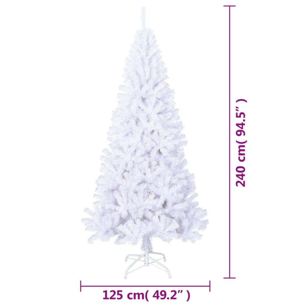 Künstlicher Weihnachtsbaum mit Dicken Zweigen Grün 150 cm PVC