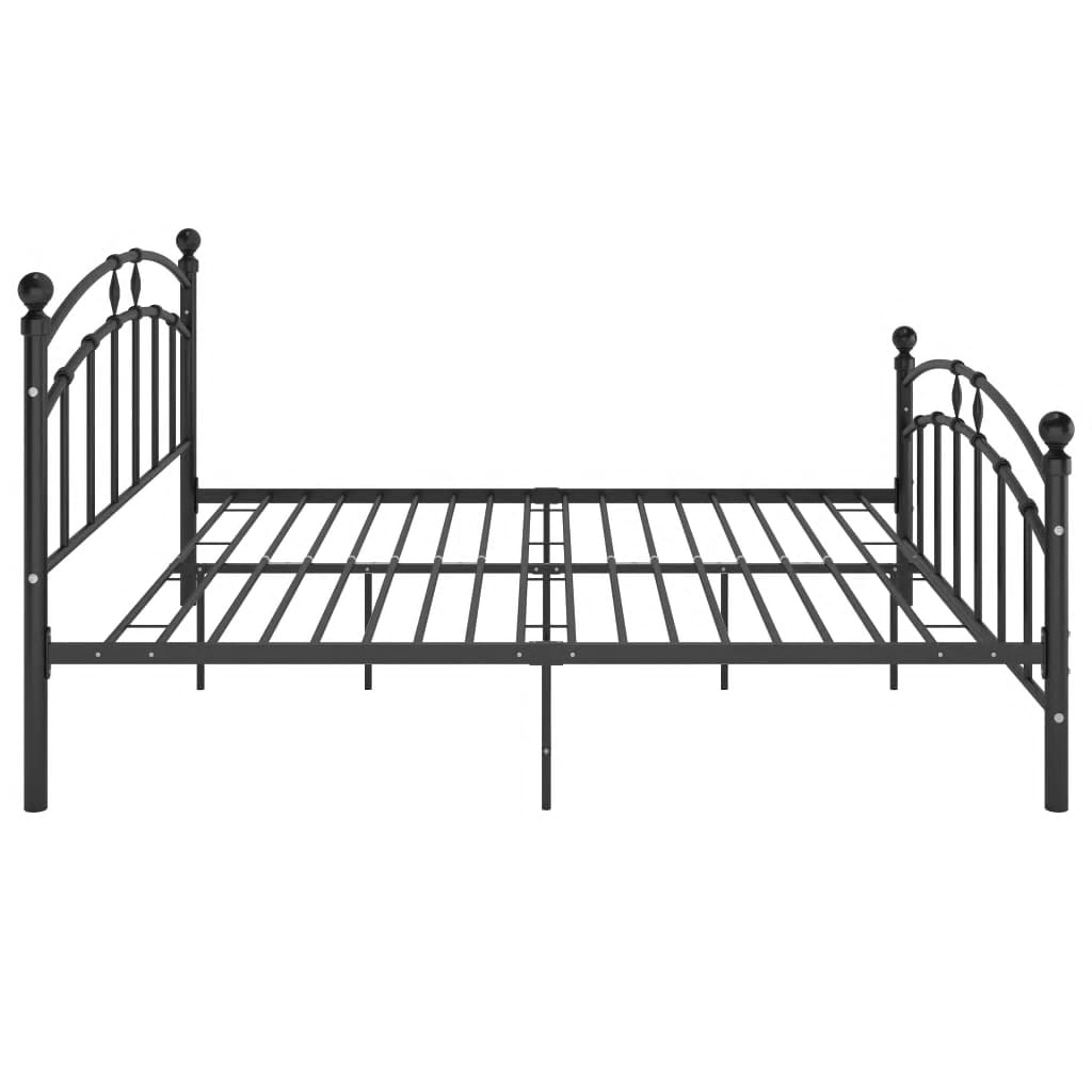 Bettgestell Grau Metall 90x200 cm