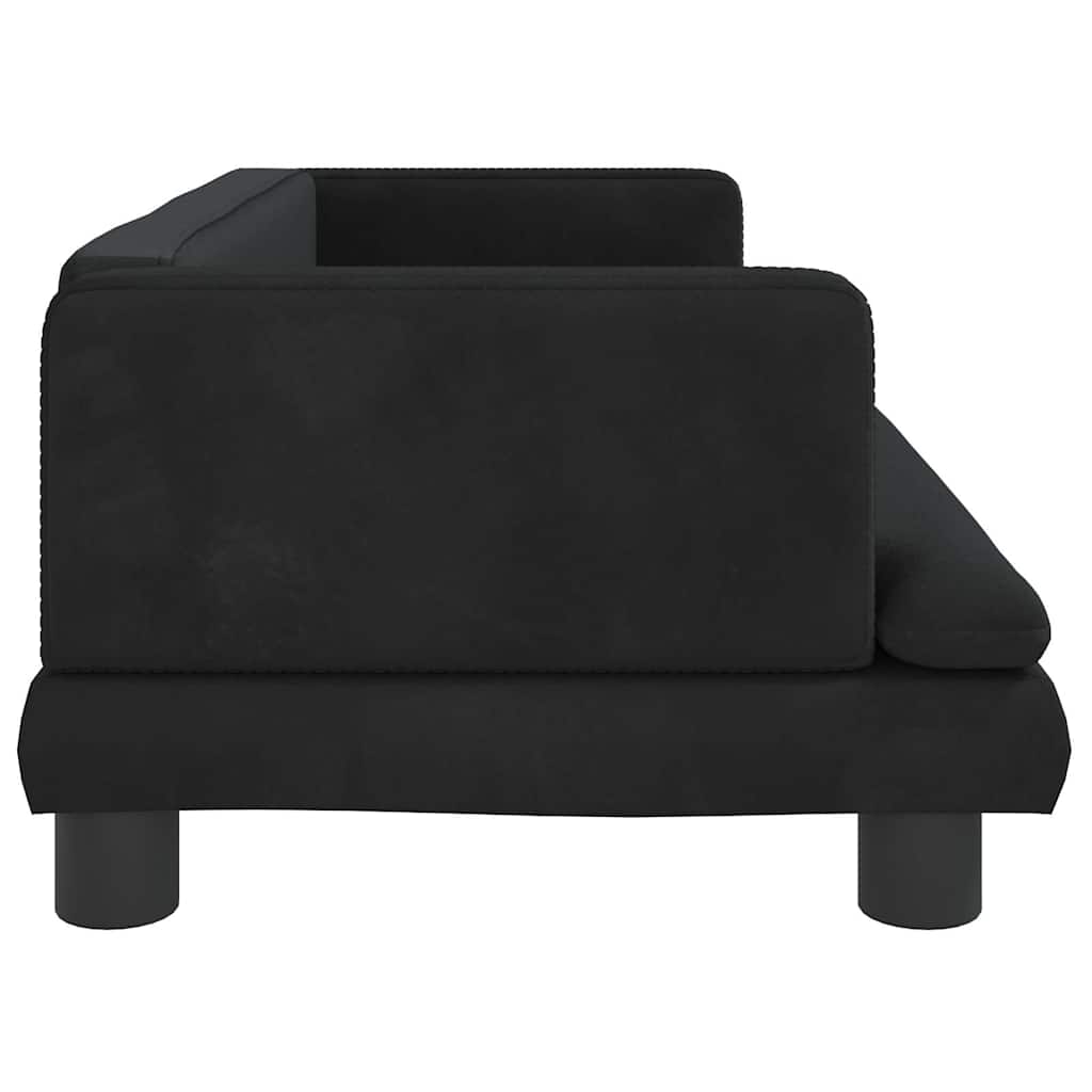 Kindersofa Blau 80x45x30 cm Samt